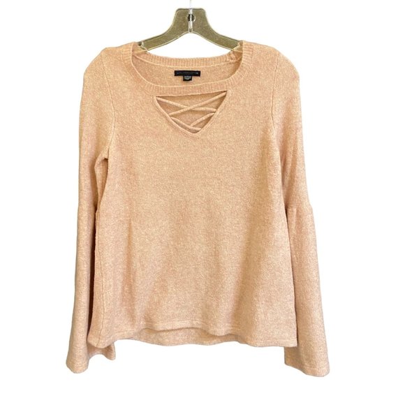 AMERICAN EAGLE SWEATER PINK BELL SLEEVE SIZE XS NWOT - Picture 1 of 6
